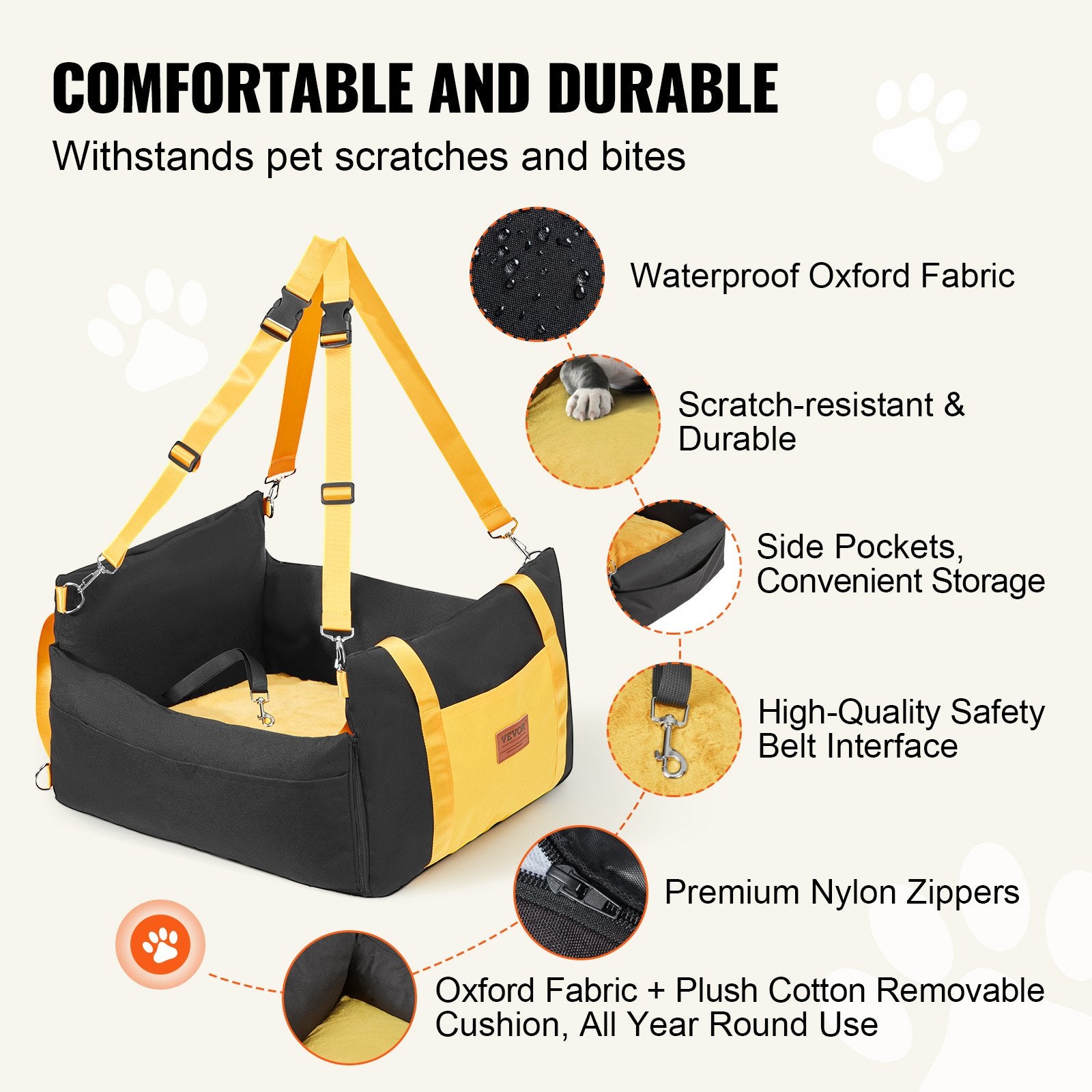 VEVOR Dog Booster Car Seat