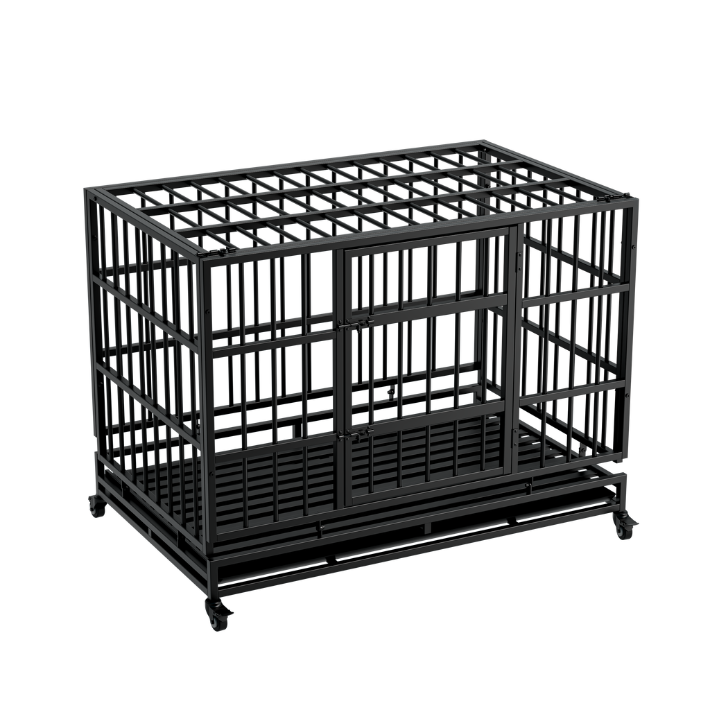 Indestructible Dog Crate With Wheels