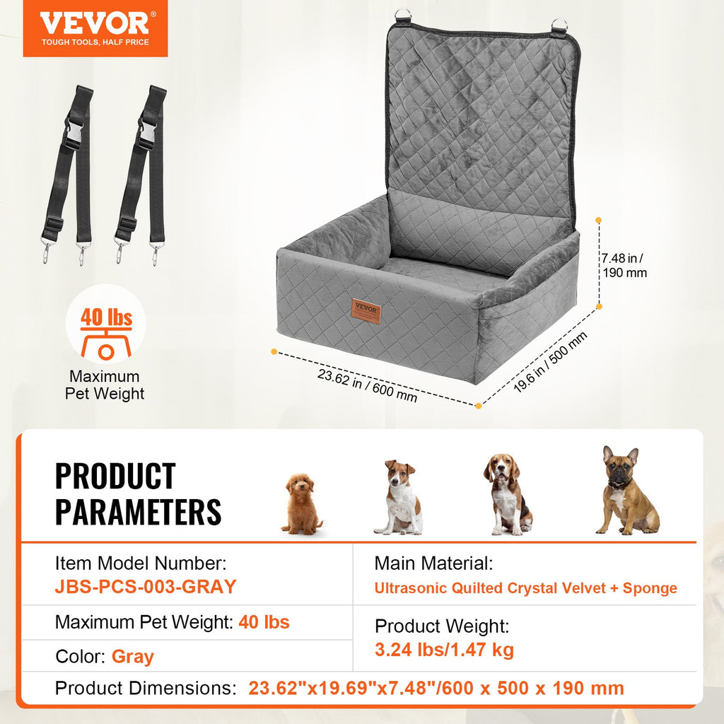 VEVOR Dog Booster Car Seat